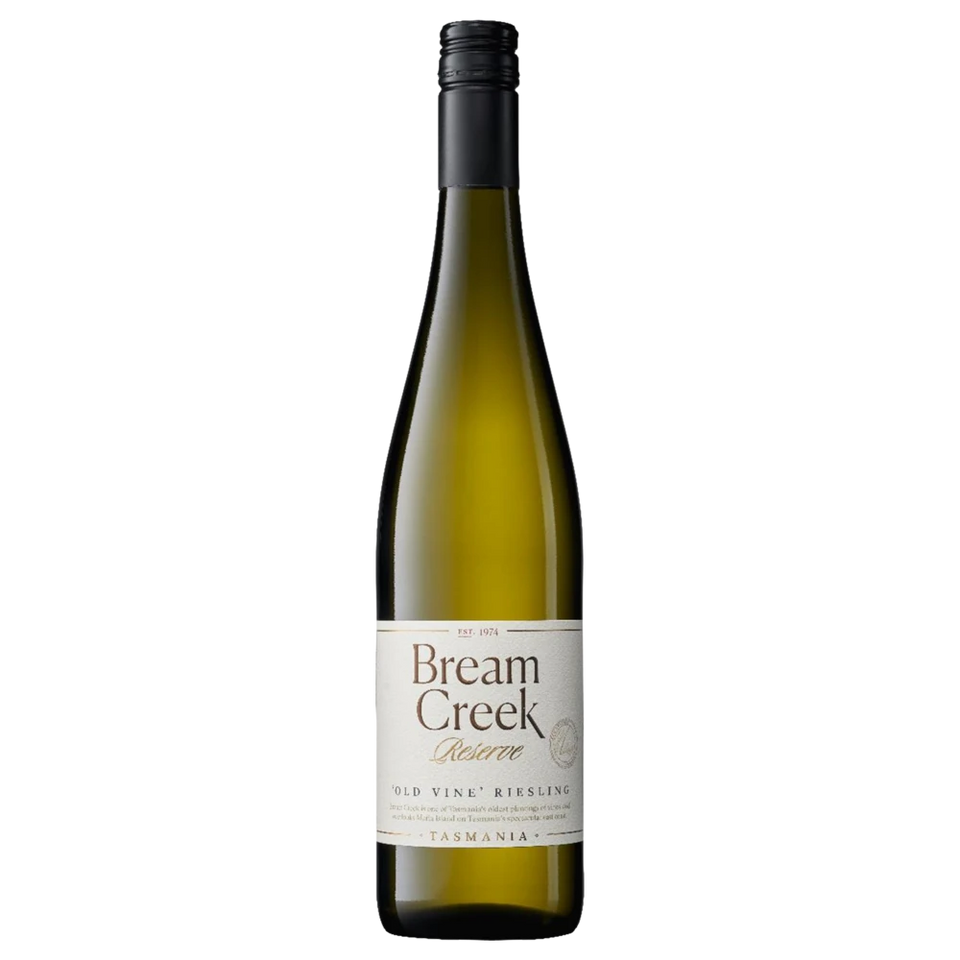 A bottle of Bream Creek Old Vine Reserve Riesling 2025 750ml White Wine