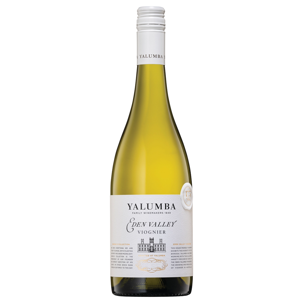 A bottle of Yalumba Samuel's Collection Eden Valley Viognier 2025 750ml White Wine