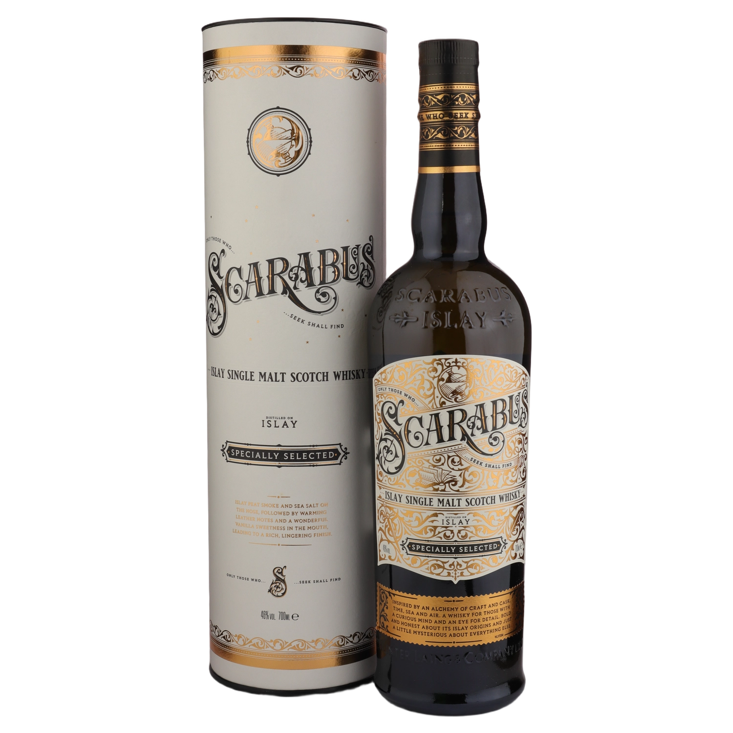 A bottle of Hunter Laing Scarabus Islay Single Malt Whisky 46% 700ml