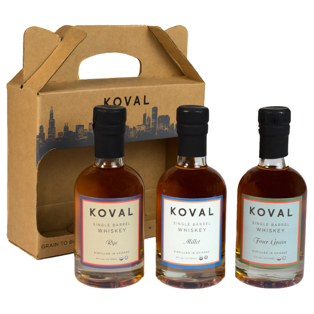 A collection of Koval Whiskey Gift 3 Pack 3x200ml from The Wine Collective