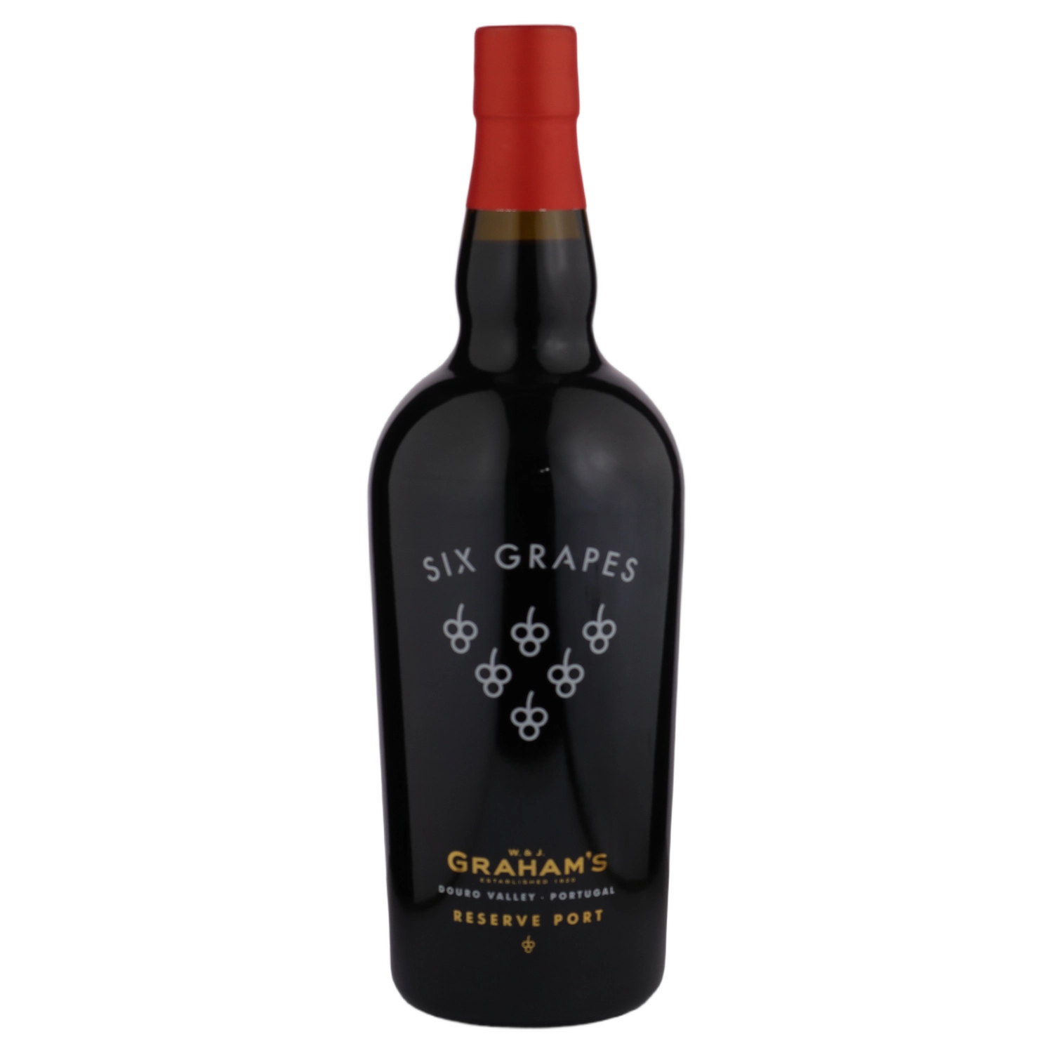 A bottle of NV Grahams Six Grapes Reserve Port 750ml Fortified Wine