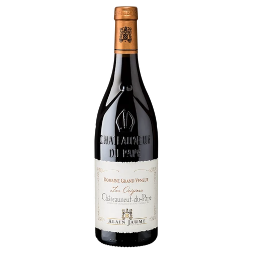 A bottle of 2020 Alain Jaume Les Origines Rouge Châteauneuf du Pape 750ml Red Wine