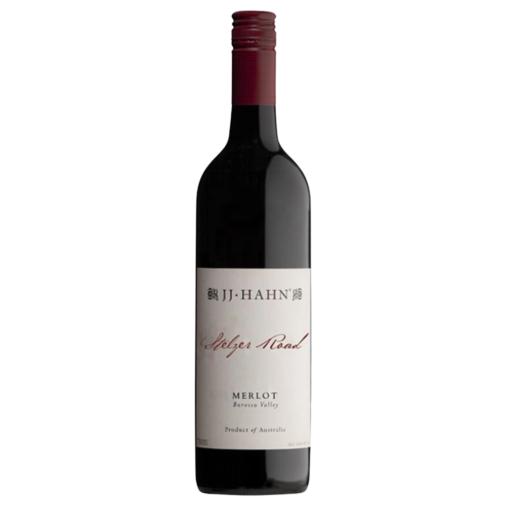 A bottle of JJ Hahn Stelzer Road Merlot 2022 750ml Red Wine