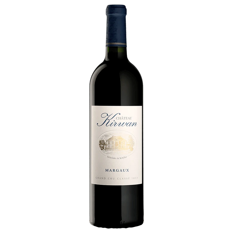 A bottle of 2015 Chateau Kirwan 1500ml Red Wine