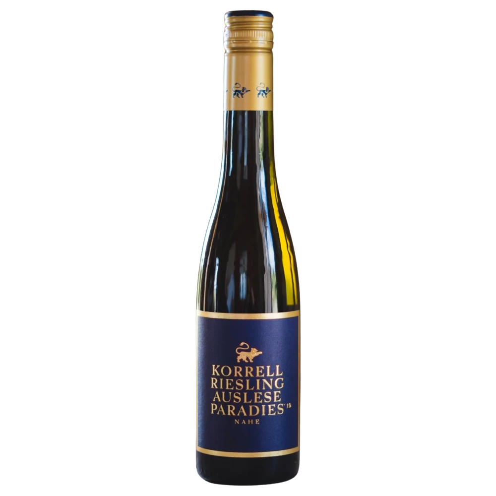 A bottle of 2019 Korrell Paradies Beerenauslese Riesling (Noble Sweet) 375ml White Wine