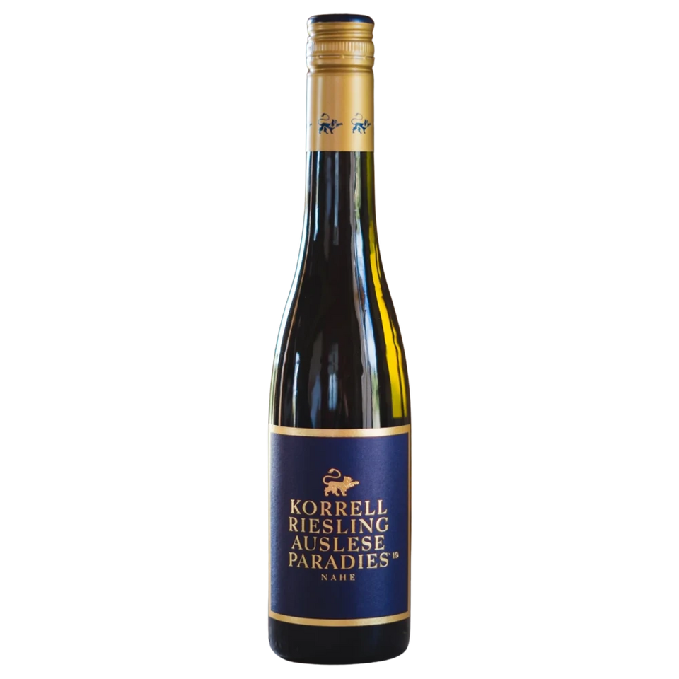 A bottle of 2019 Korrell Paradies Beerenauslese Riesling (Noble Sweet) 375ml White Wine