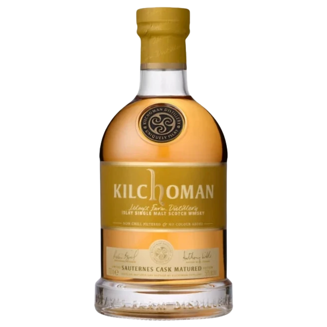 A bottle of Kilchoman Special Release Sauternes Cask 50% 700ml