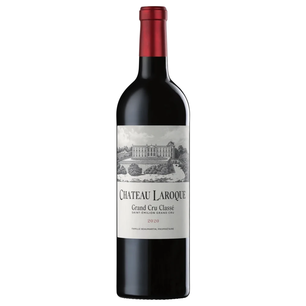 A bottle of 2022 Chateau Laroque 6000ml Red Wine