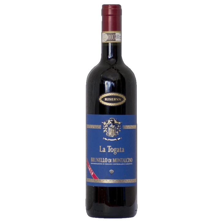 A bottle of La Togata Brunello di Montalcino Riserva DOCG 2016 750ml Red Wine