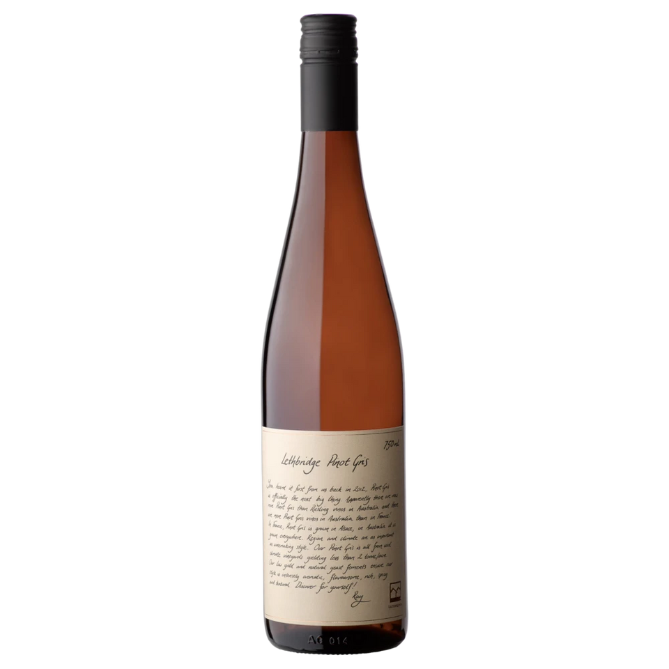 A bottle of 2025 Lethbridge Pinot Gris 750ml White Wine