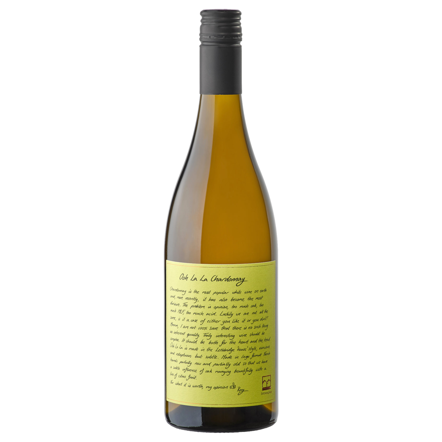 A bottle of 2024 Lethbridge Ooh La La Chardonnay 750ml White Wine