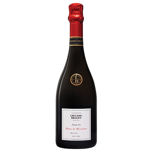 A bottle of 2016 Champagne Leclerc Briant Blanc de Meuniers Millésime 750ml Red Wine