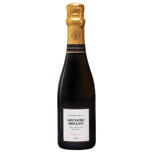 A bottle of NV Champagne Leclerc Briant Réserve Brut 375ml Sparkling Wine