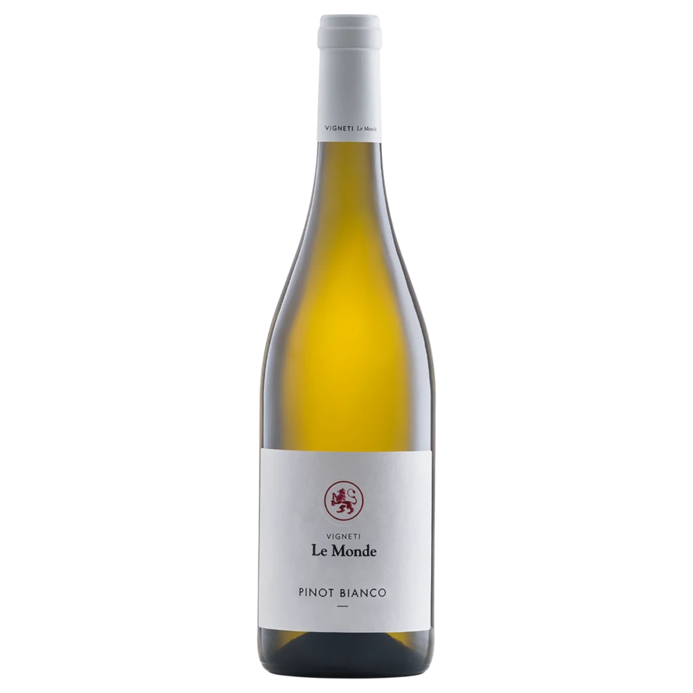 A bottle of 2020 Le Monde Pinot Bianco DOC 750ml White Wine