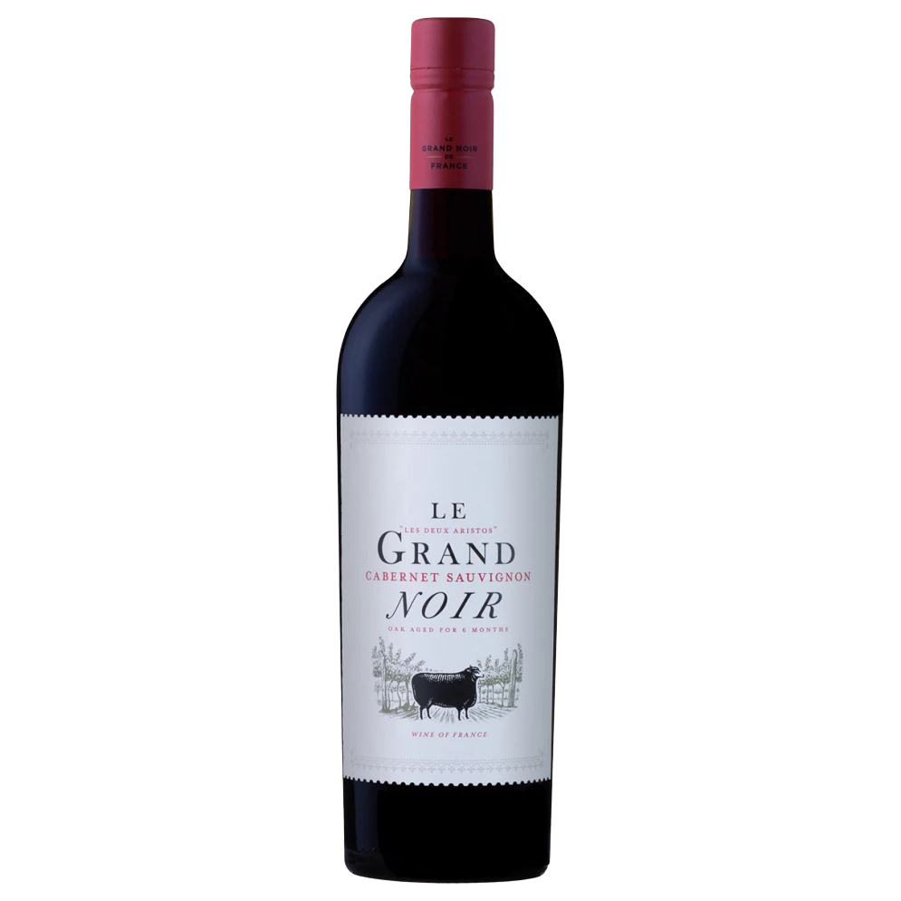 A bottle of 2022 Le Grand Noir Cabernet Sauvignon 750ml Red Wine