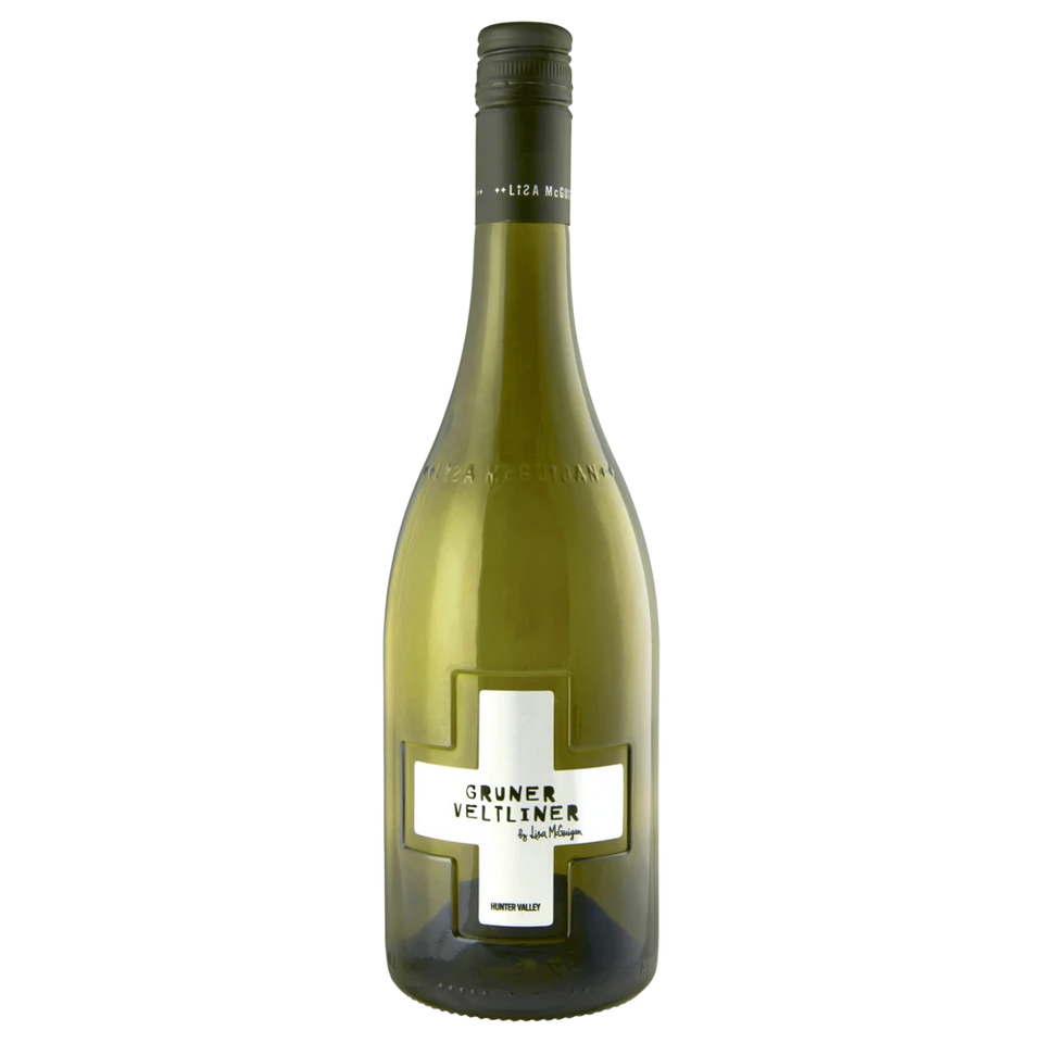 A bottle of Lisa Mcgugian Gruner Veltliner *Platinum* 2019 750ml White Wine
