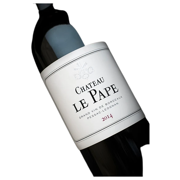 A bottle of 2019 Chateau Le Pape 375ml Red Wine