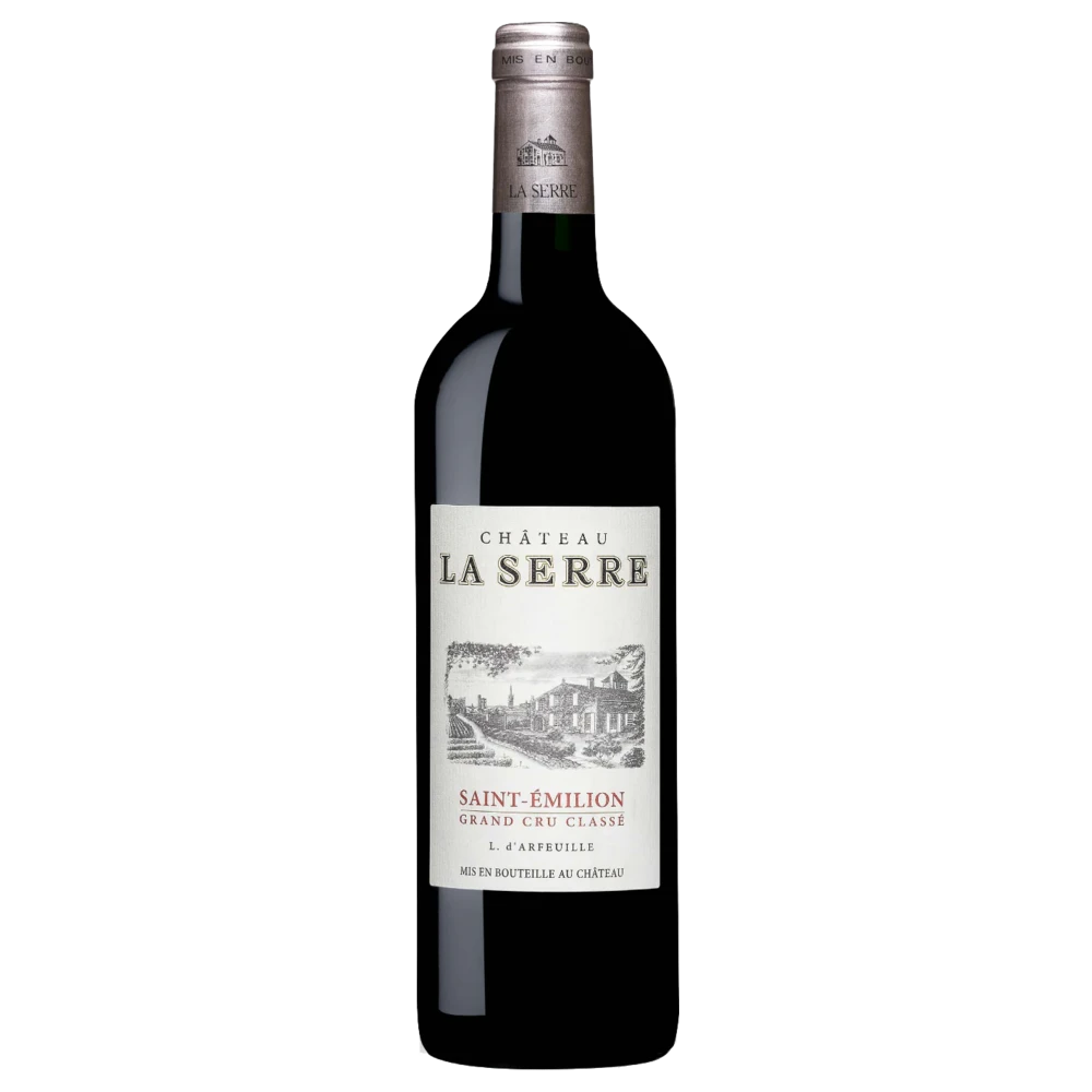 A bottle of 1985 Chateau La Serre St. Emilion Bordeaux 750ml Red Wine