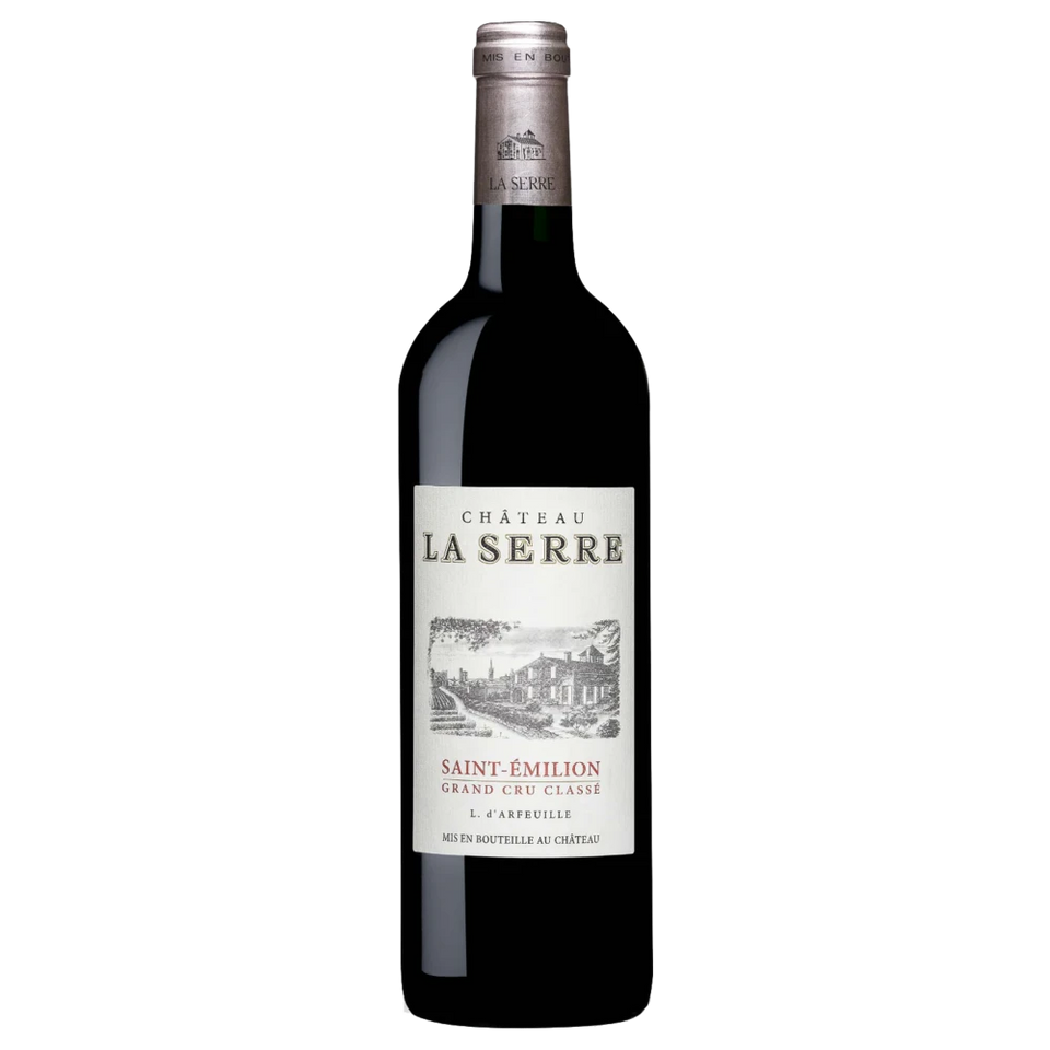 A bottle of 1985 Chateau La Serre St. Emilion Bordeaux 750ml Red Wine