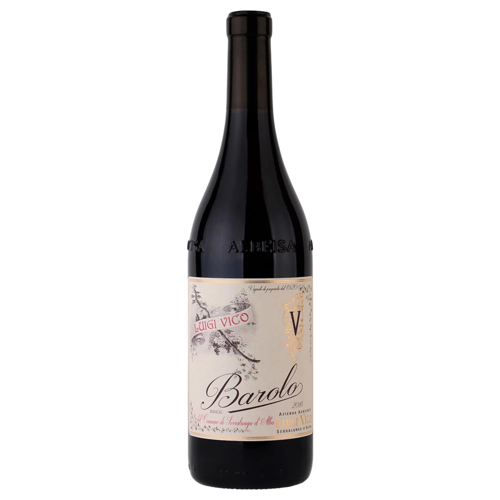 A bottle of 2020 Luigi Vico Barolo Docg Del Comune Di Serralunga D'Alba 750ml Red Wine