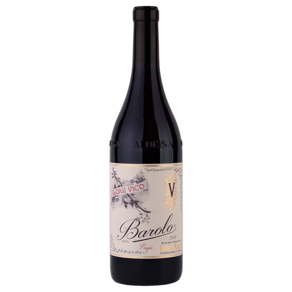 A bottle of 2020 Luigi Vico Barolo Docg Prapo 750ml Red Wine
