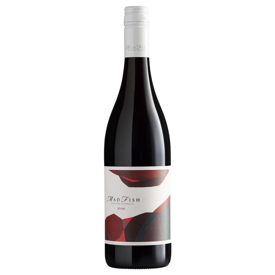 A bottle of 2022 Madfish Shiraz 750ml Red Wine