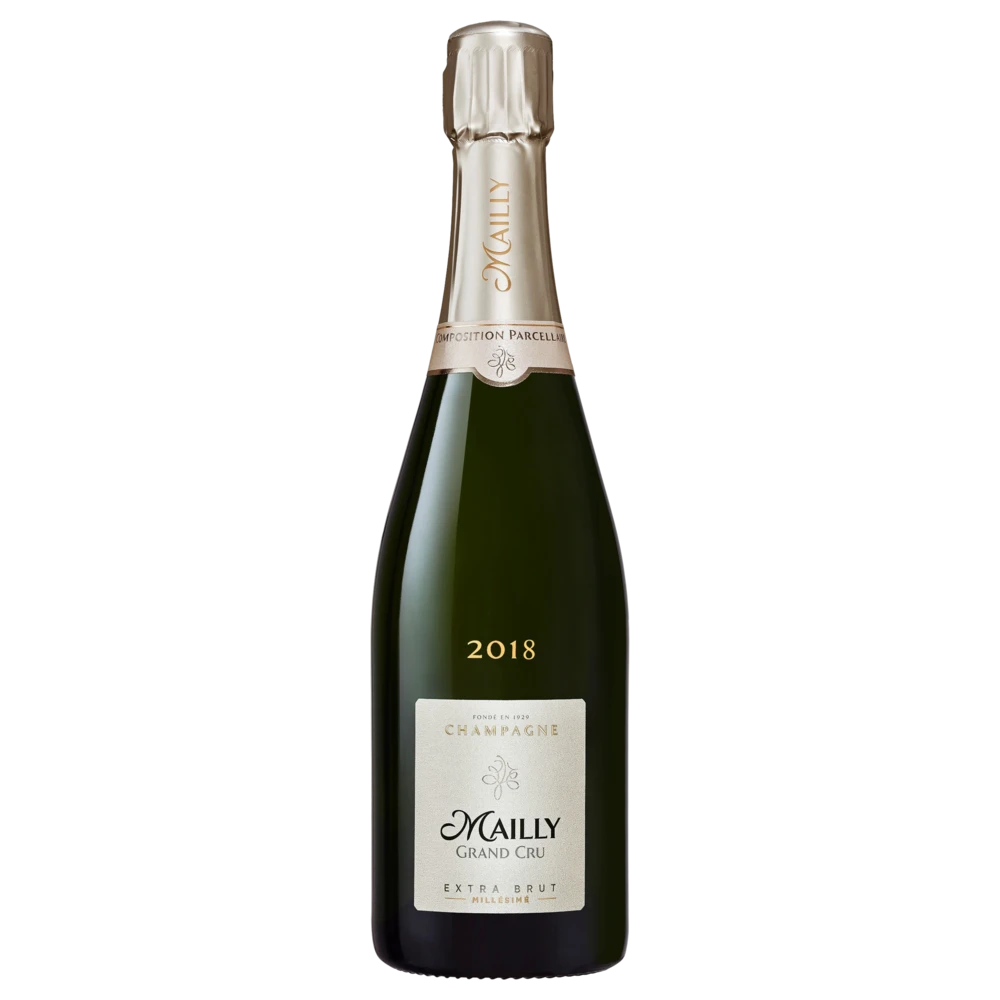 A bottle of 2018 Mailly Grand Cru Extra Brut Millésimé 750ml Sparkling Wine