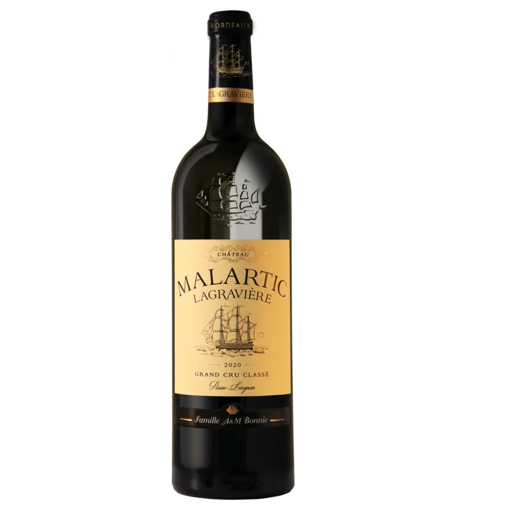 A bottle of 2020 Chateau Malartic Lagraviere 750ml Red Wine