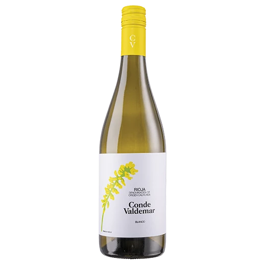 A bottle of 2023 Bodegas Valdemar Conde Valdemar Rioja Blanco 750ml White Wine