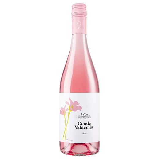 A bottle of 2023 Bodegas Valdemar Conde Valdemar Rioja Rosé 750ml Red Wine