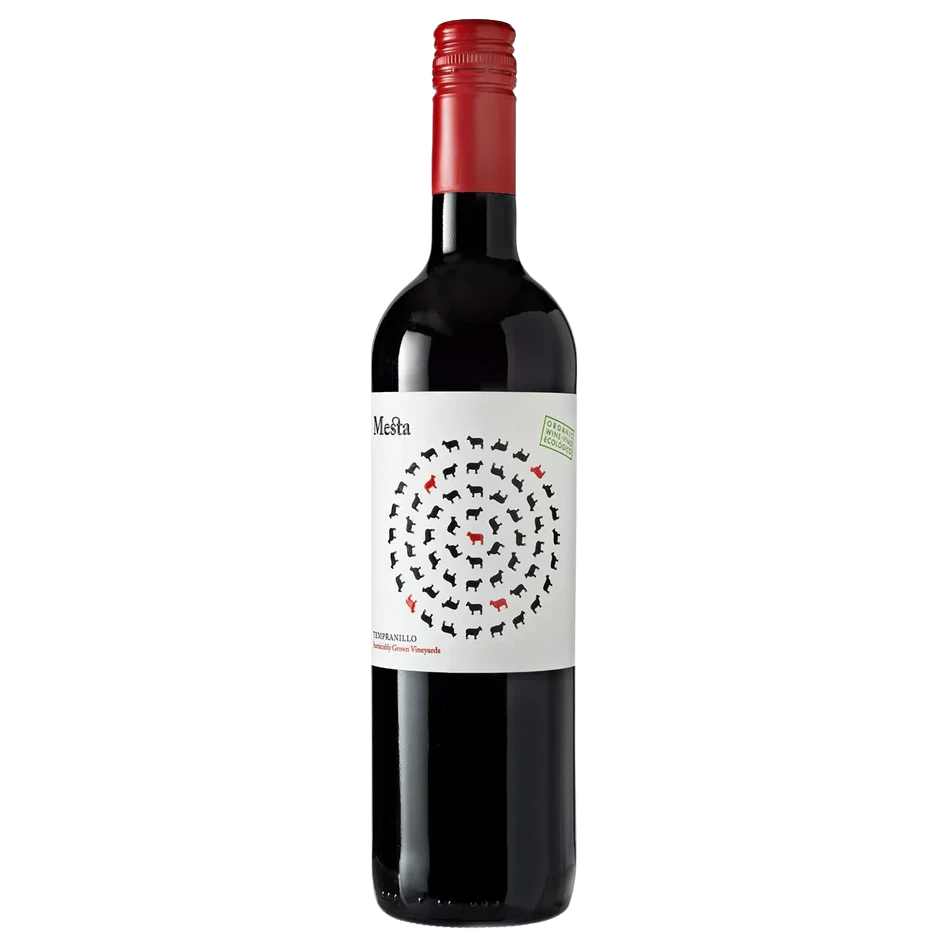 A bottle of 2023 Mesta Tempranillo 750ml Red Wine