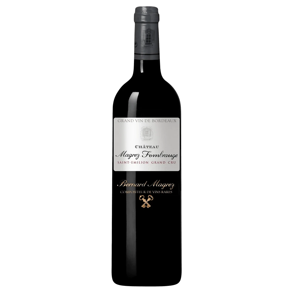 A bottle of 2017 Chateau Magrez Fombrauge 750ml Red Wine