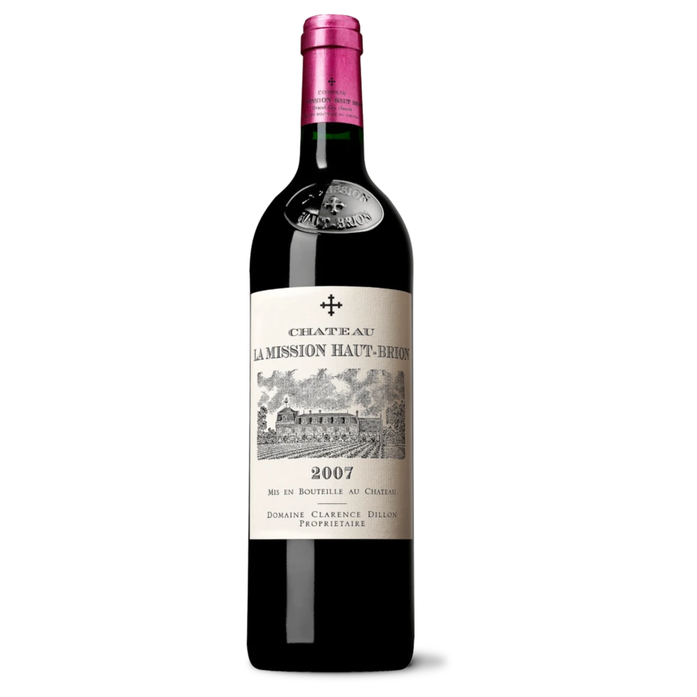 A bottle of 2007 Chateau La Mission Haut Brion 750ml Red Wine