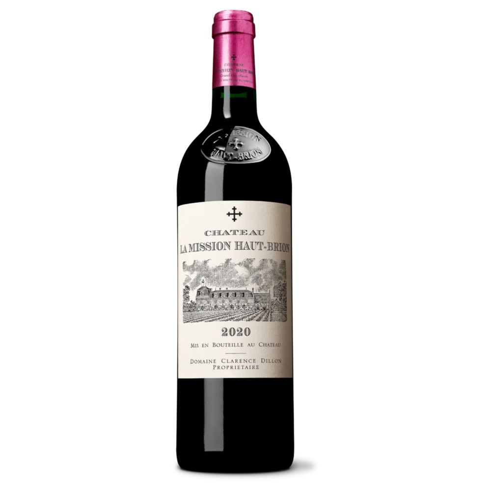 A bottle of 2020 Chateau La Mission Haut Brion 6000ml Red Wine