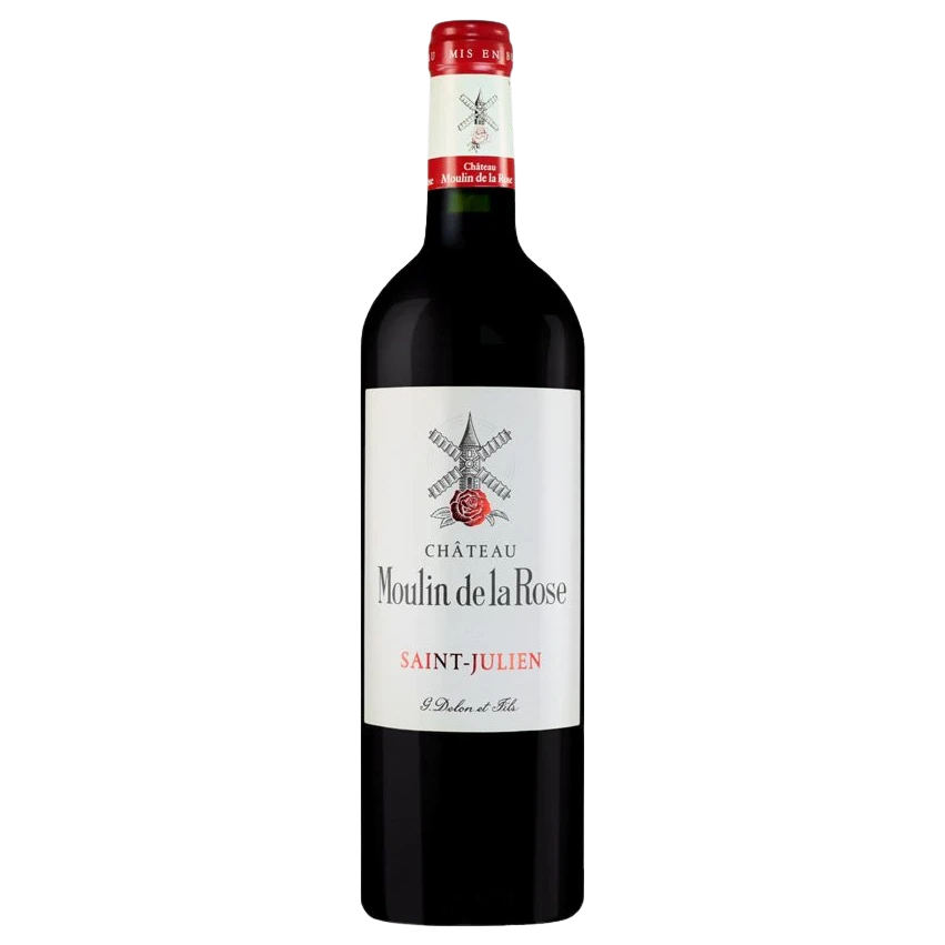 A bottle of 2016 Chateau Moulin De La Rose 750ml Red Wine