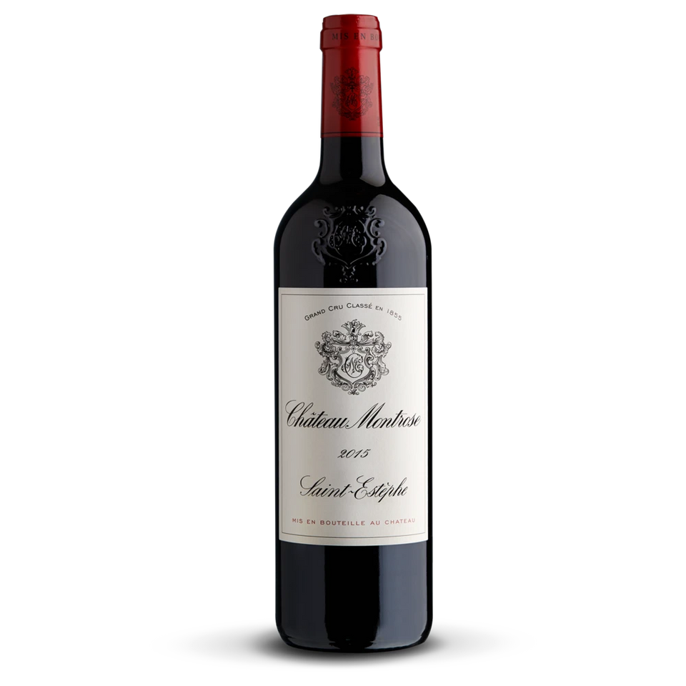 A bottle of 2015 Chateau Montrose 6000ml Red Wine
