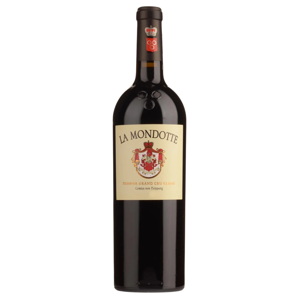 A bottle of 2018 La Mondotte 6000ml Red Wine