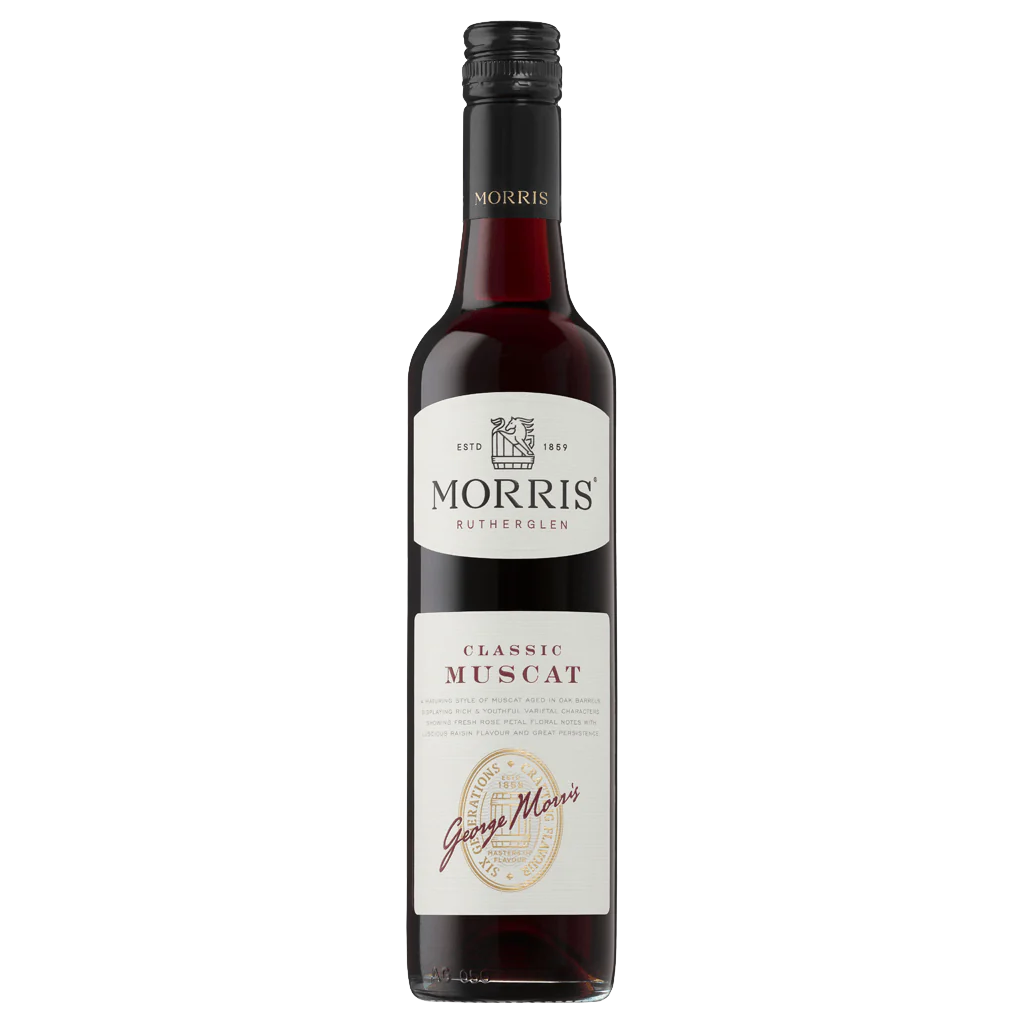 A bottle of Morris Classic Liqueur Muscat NV  500ml Fortified Wine