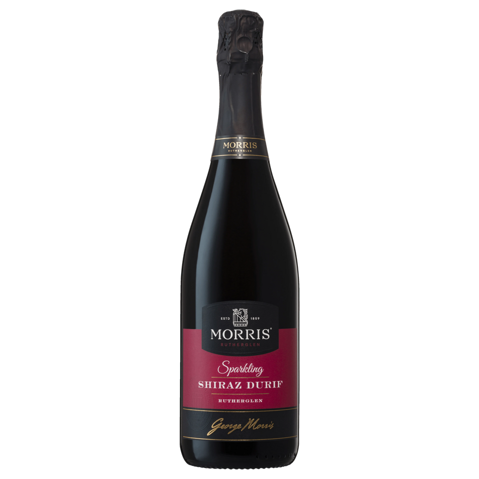 A bottle of NV Morris Sparkling Shiraz Durif 750ml Red Wine
