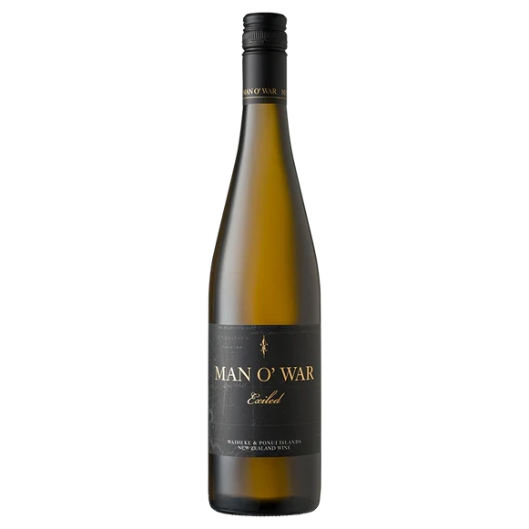 A bottle of 2024 Man O'War Exiled Pinot Gris 750ml White Wine