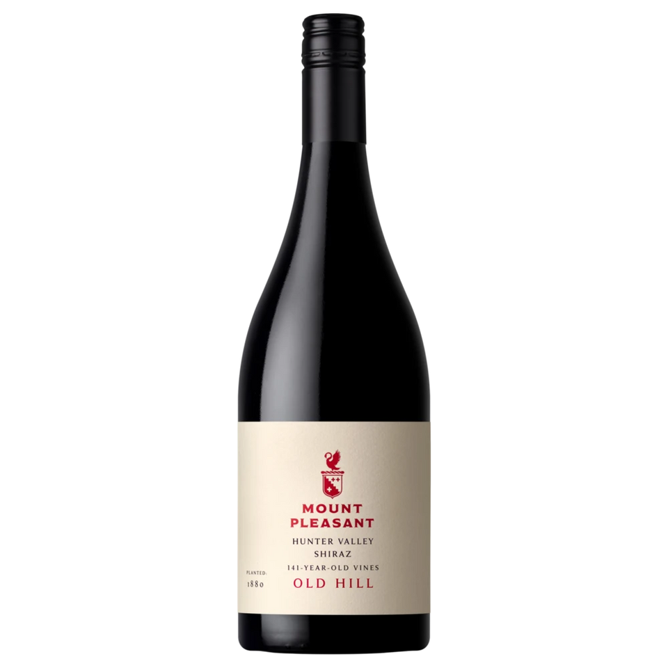 A bottle of 2023 Mount Pleasant 1880 Old Hill Vineyard Shiraz 750ml Red Wine