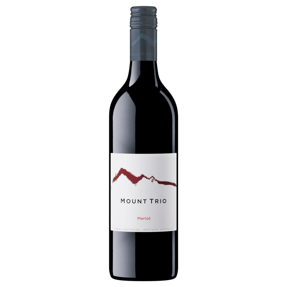 A bottle of Mount Trio "Regional" Merlot 2022 750ml Red Wine