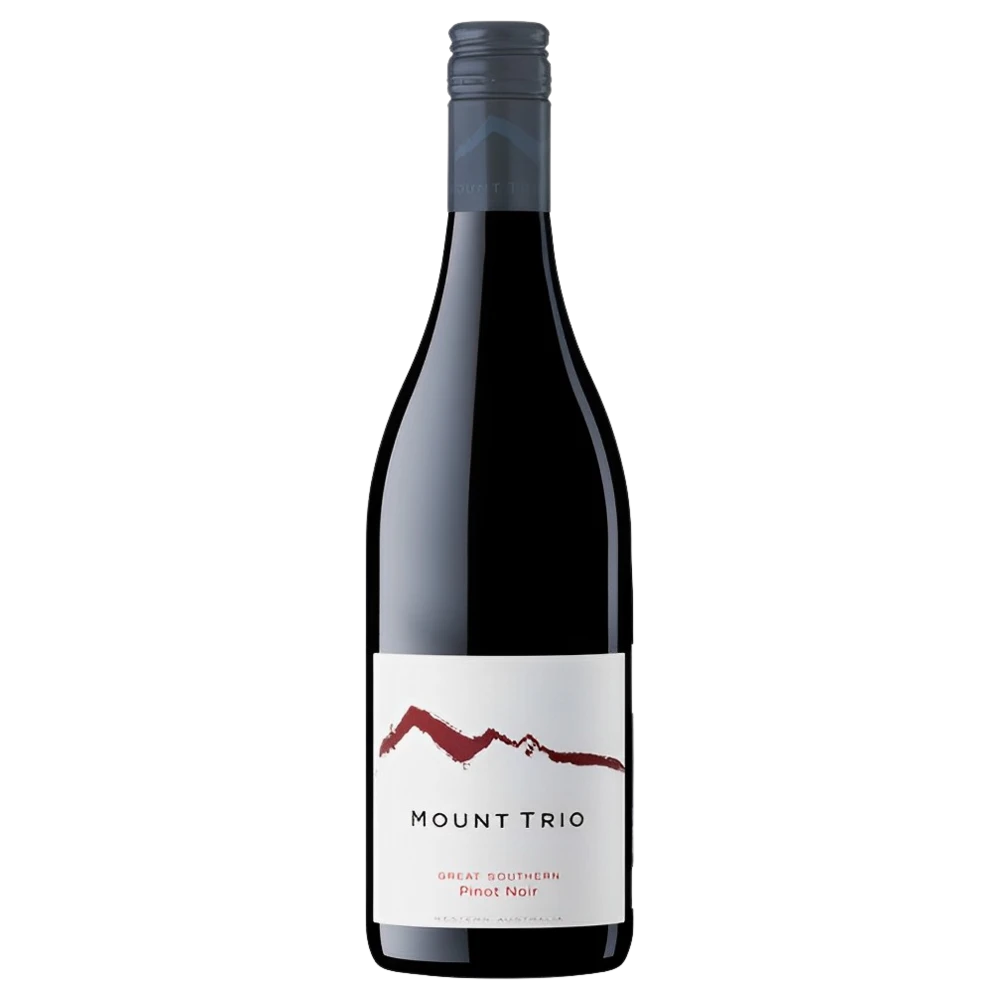A bottle of Mount Trio *Great Southern* Regional Pinot Noir 2023 750ml Red Wine