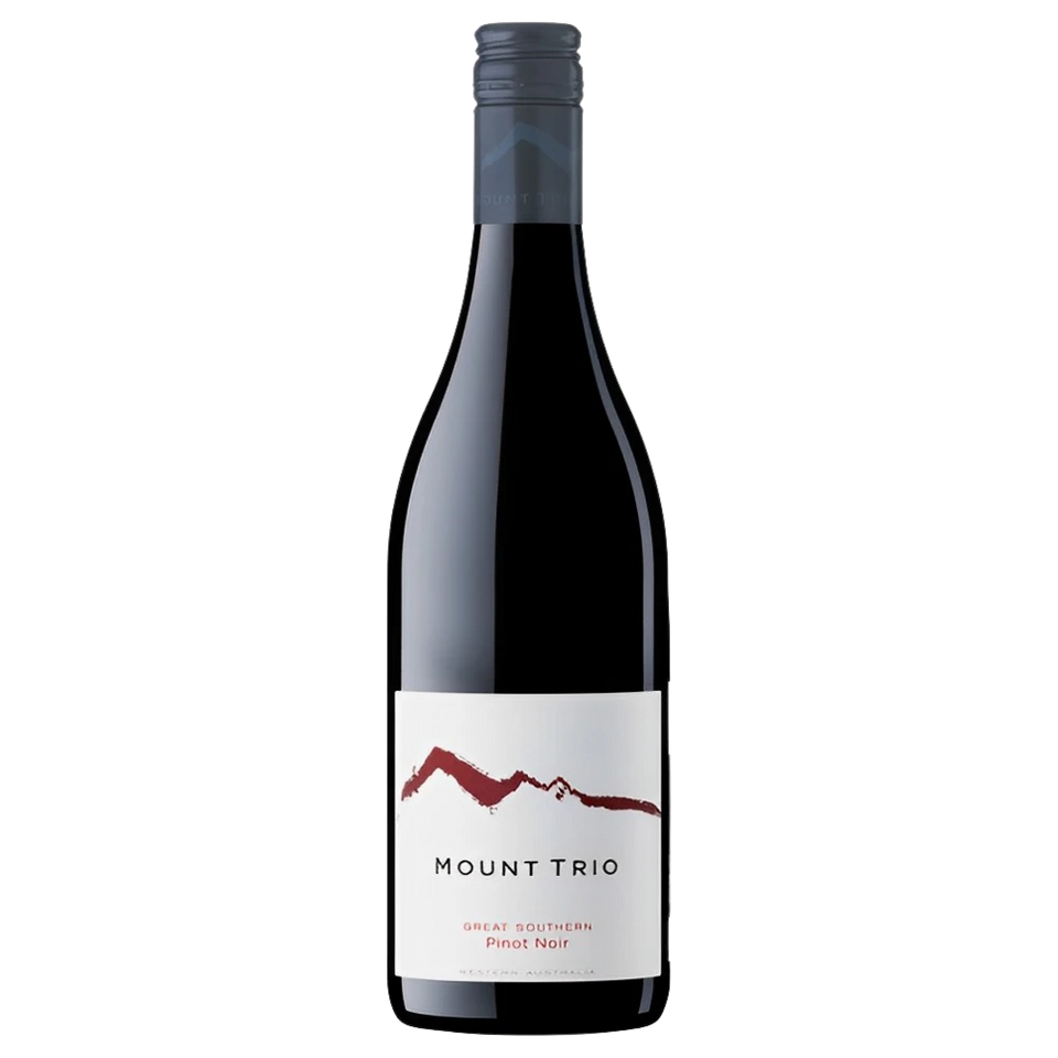 A bottle of Mount Trio *Great Southern* Regional Pinot Noir 2023 750ml Red Wine