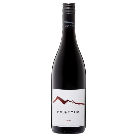 A bottle of Mount Trio Shiraz 2021 750ml Red Wine