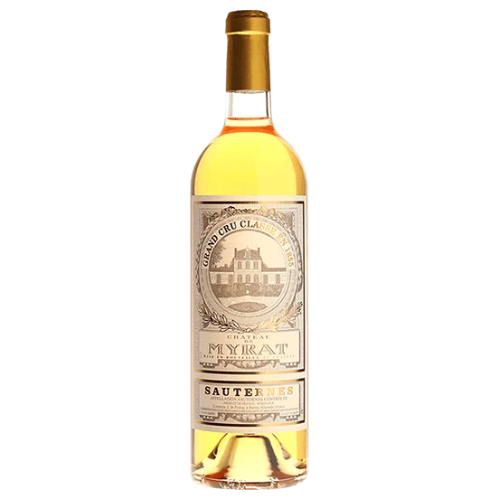 A bottle of 2001 Chateau De Myrat 750ml White Wine