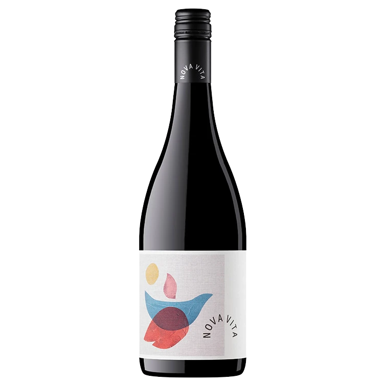 A bottle of 2022 Nova Vita Quartz Block Pinot Noir 750ml Red Wine