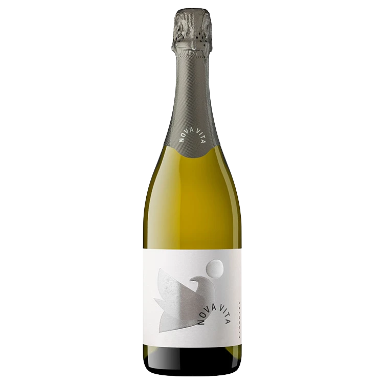 A bottle of NV Nova Vita Firebird Sparkling Pinot Noir Chardonnay 750ml Sparkling Wine