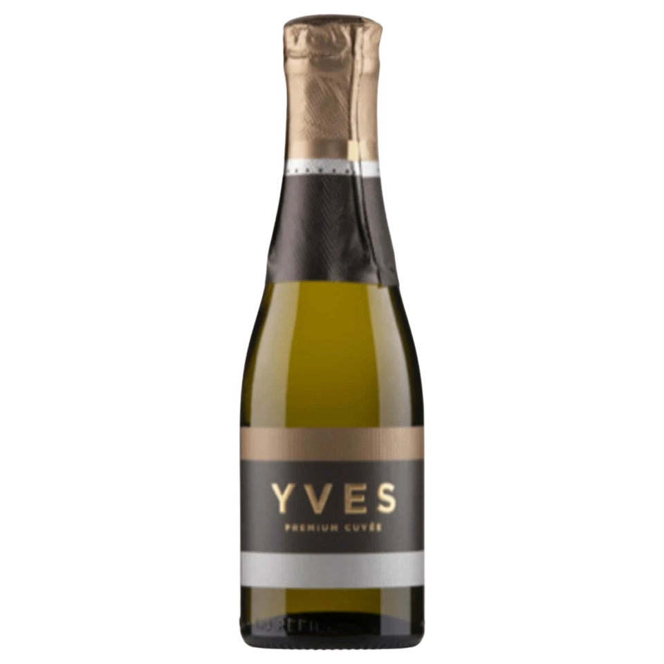 A bottle of NV Yves Premium Cuvee Yarra Valley 200ml Sparkling Wine