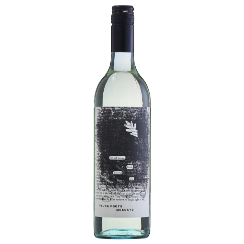 A bottle of NV Young Poets Moscato 750ml White Wine
